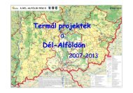 A Dél-alföldi régió geotermikus fejlesztési tervei 2007-2013 ...