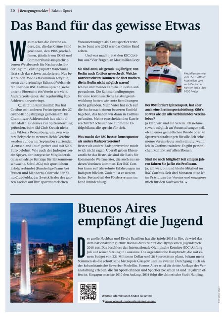 Ausgabe 3/2013 - Der Deutsche Olympische Sportbund