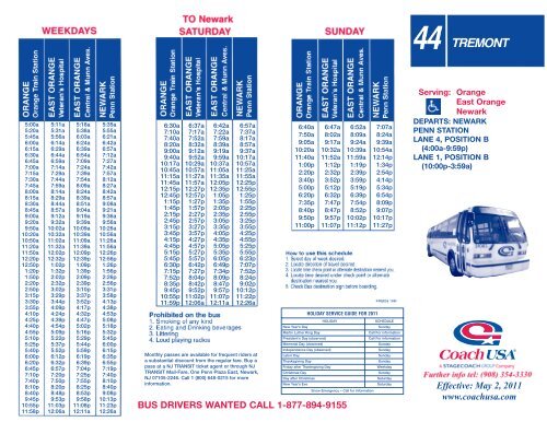 Arriba 73+ imagen 44 coach bus schedule