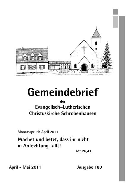 Gemeindebrief - Evangelisch-Lutherische Christuskirchengemeinde ...