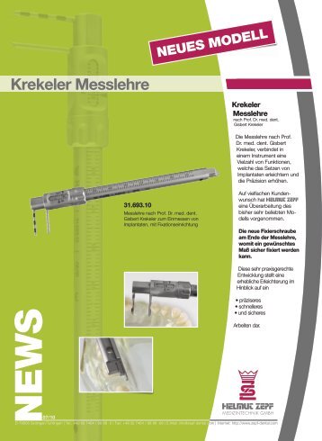 Krekeler Messlehre - DCV Instrumente Gmbh