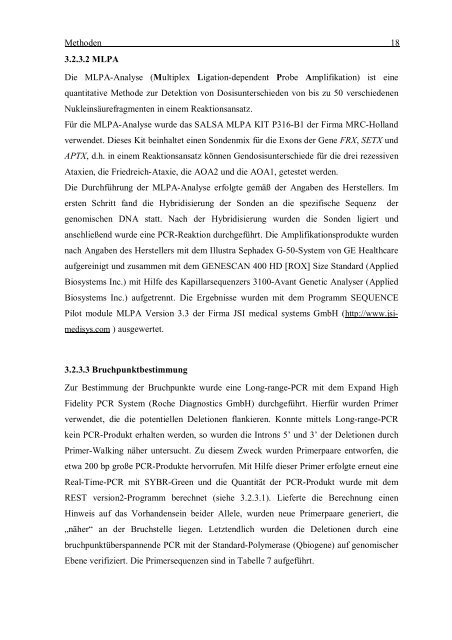 Ataxie mit okulomotorischer Apraxie Typ 2: Charakterisierung des ...