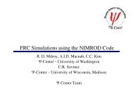 FRC Simulations using the NIMROD Code