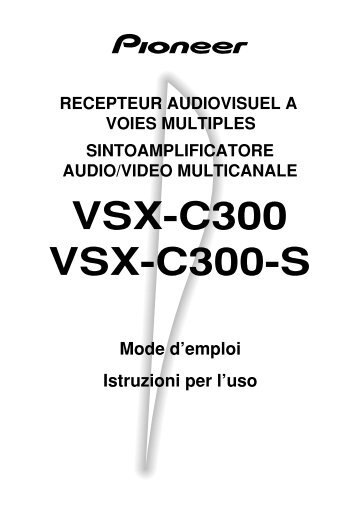 VSX-C300 VSX-C300-S - Service.pioneer-eur.com - Pioneer