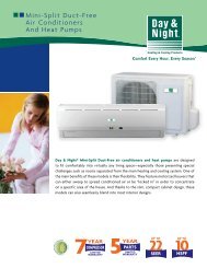 Mainline Up to 22 SEER AC R-410A Color Brochure - Day & Night