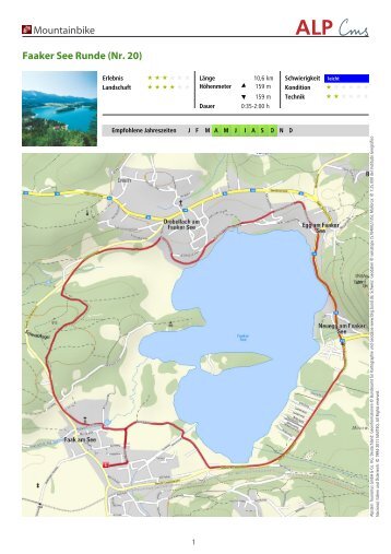 Mountainbike Faaker See Runde (Nr. 20) - Region Villach