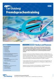 Fremdsprachentraining - Carl Duisberg Centren