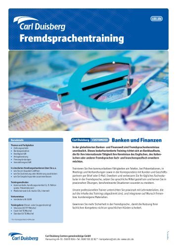 Fremdsprachentraining - Carl Duisberg Centren