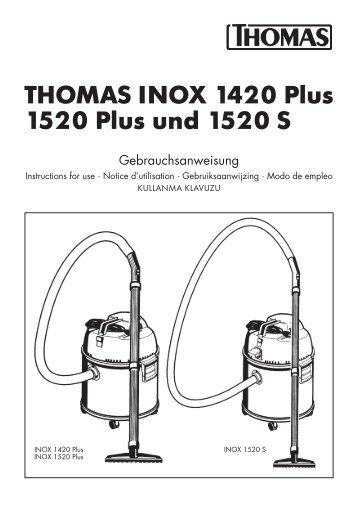 THOMAS INOX 1420 Plus 1520 Plus und 1520 S - Robert Thomas