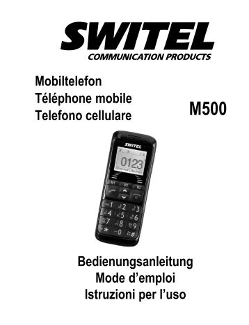 Mobiltelefon Téléphone mobile Telefono cellulare ... - Switel.com
