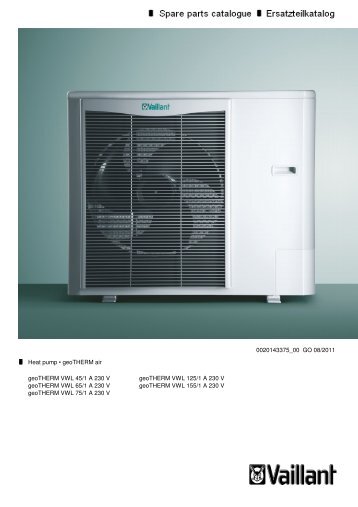 Spare parts catalogue Ersatzteilkatalog - Vaillant