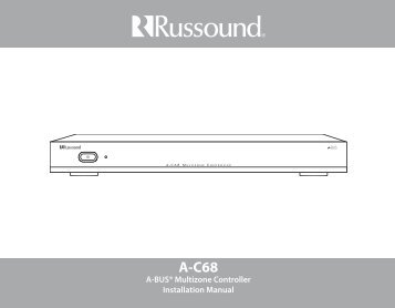 Russound A-C68 Manual - Pilote Films