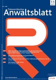 rechtsanwaelte.at: 1. 10. 2013 - Österreichischer ...