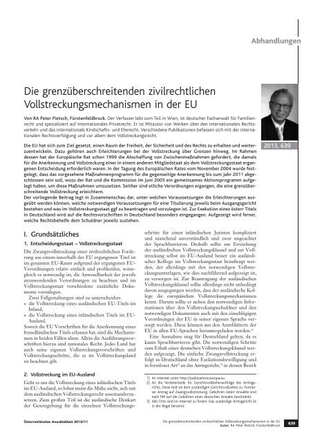 rechtsanwaelte.at: 1. 10. 2013 - Österreichischer ...