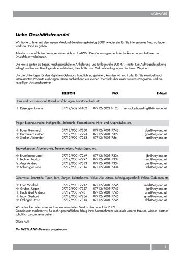 Bewehrung 082009.pdf - Weyland GmbH