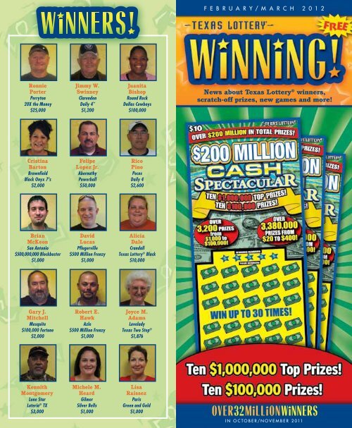 template for WINNING Texas Lottery