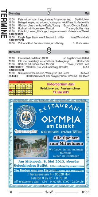 HP 05/2013 - Hof Programm