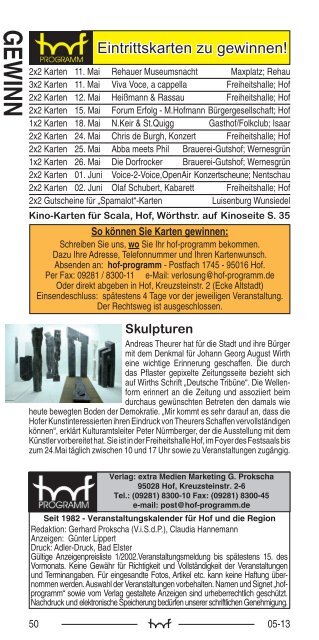 HP 05/2013 - Hof Programm