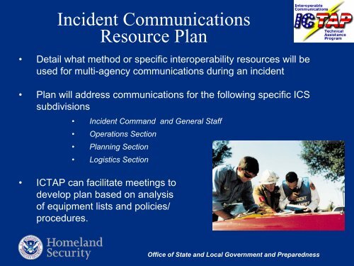 Interoperable Communications Technical Assistance Program (ICTAP)