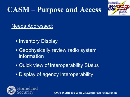 Interoperable Communications Technical Assistance Program (ICTAP)