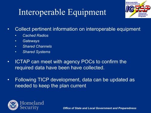 Interoperable Communications Technical Assistance Program (ICTAP)