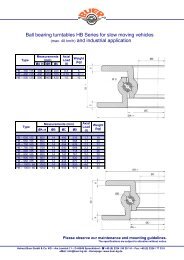 Ball bearing turntables HB Series for slow moving - Helmut Buer ...