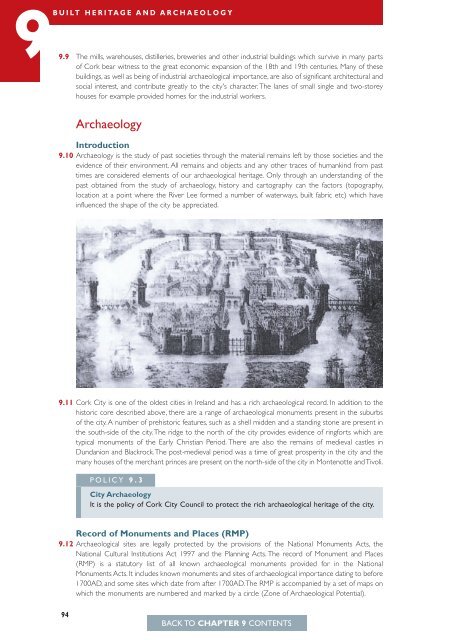 Development Plan Chapter 9 Built Heritage - Cork City Council