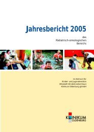 2005 Jahresbericht Klinik - im Klinikum Oldenburg