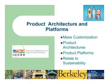 Product Architecture and Platforms