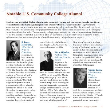 notable U.S. Community College Alumni - American Association of ...