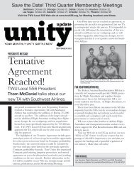 September Unity Update - TWU 556