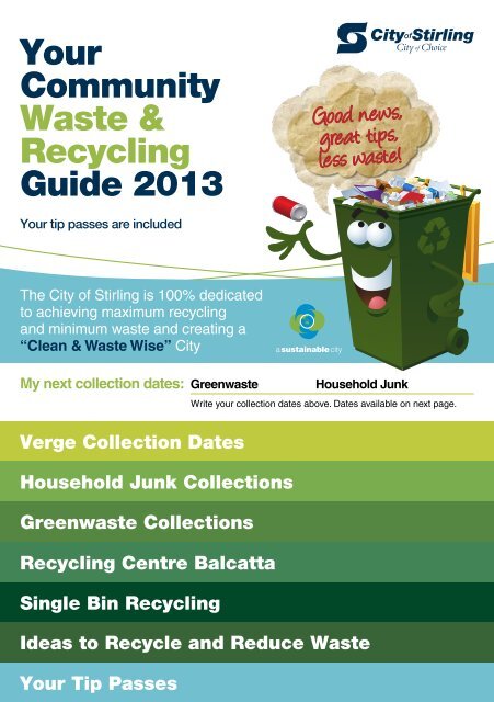 Waste and Recycling Guide 2013 - City of Stirling