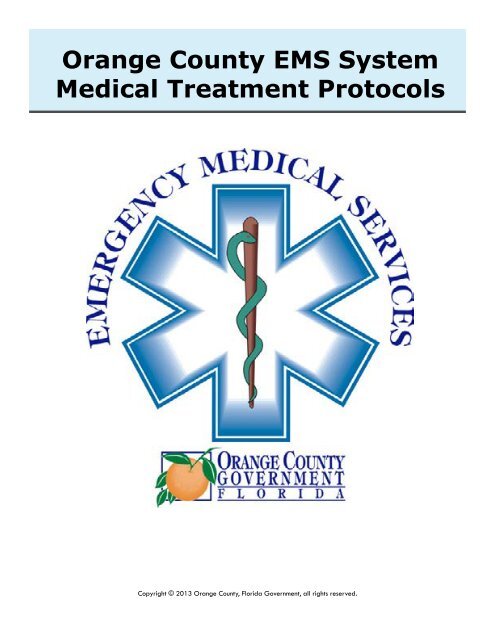 EMS Medical Treatment Protocols - OrangeCountyFl.net