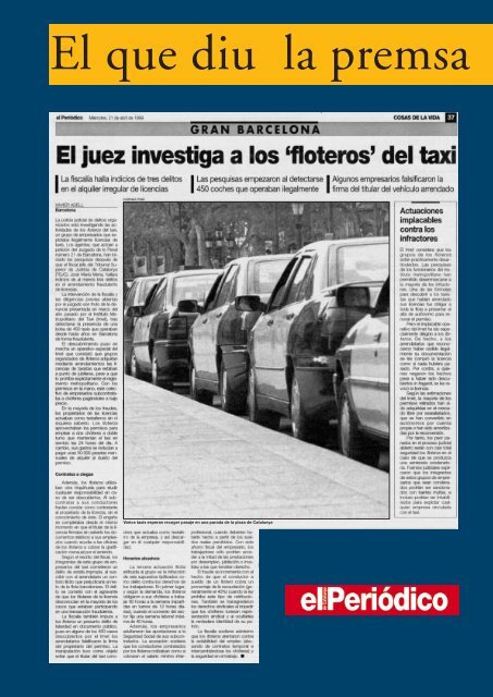 Revista Taxi nÃ‚Âº124 PDF - 2,73 MB - Institut MetropolitÃƒÂ  del Taxi