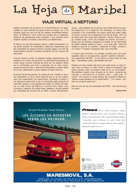 Revista Taxi nÃ‚Âº124 PDF - 2,73 MB - Institut MetropolitÃƒÂ  del Taxi