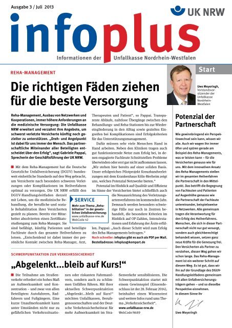 infoplus 3 / 2013 - Unfallkasse NRW
