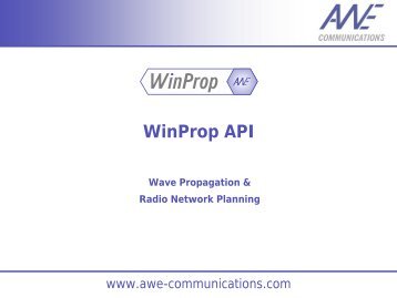 PDF presentation - AWE-Communications