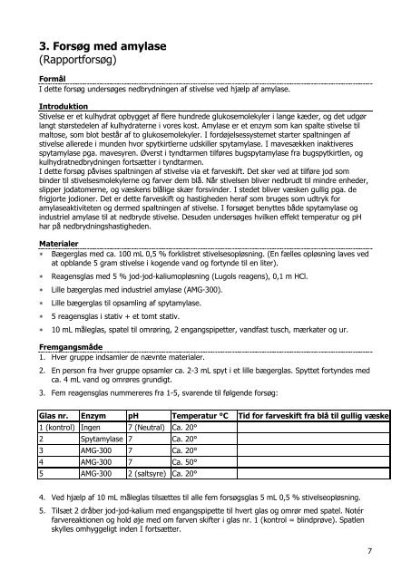 Laboratoriekursus Biologi C-niveau - KVUC