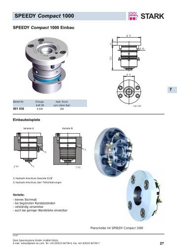 SPEEDY Compact 1000 - bei STARK Spannsysteme Gmbh