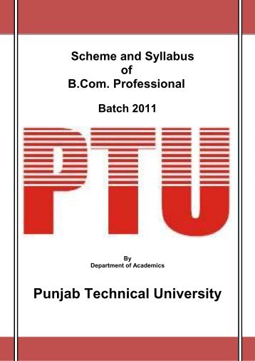 Punjab Technical University - Ptu.ac.in