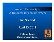 PowerPoint Slides - Alabama Forest Owners' Association