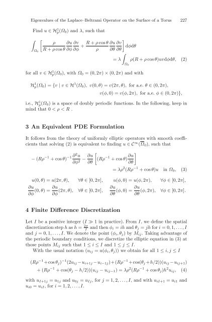 Partial Differential Equations - Modelling and ... - ResearchGate