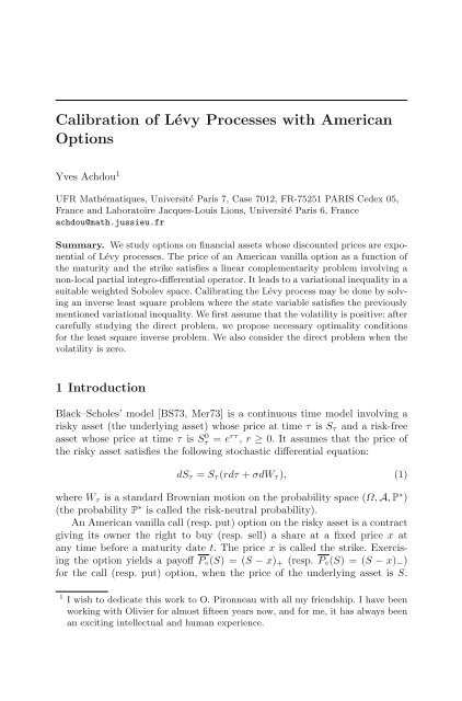 Partial Differential Equations - Modelling and ... - ResearchGate