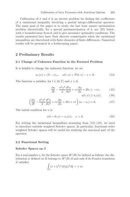 Partial Differential Equations - Modelling and ... - ResearchGate