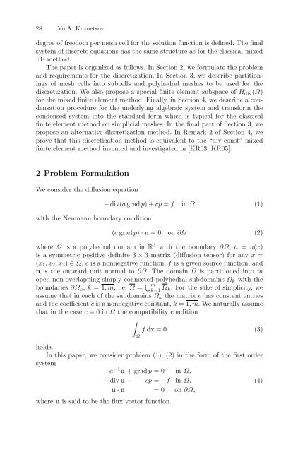 Partial Differential Equations - Modelling and ... - ResearchGate