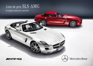 Liste de prix SLS AMG - Mercedes-Benz in België