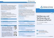 Validierung und Verifizierung von Analysenverfahren - Klinkner ...