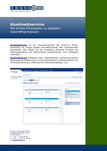 blueline@service - Connex.cc DI Hadek GmbH