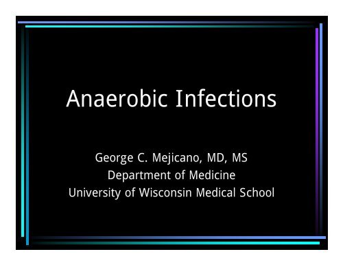 Anaerobic Infections