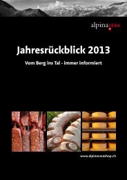 Jahresrückblick 2013 - Alpinavera